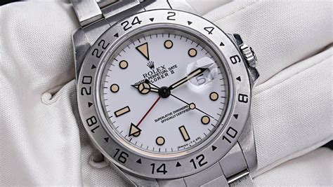 rolex explorer ii 16570 chichi di mais amazing patina|Rolex Explorer II Ref. 16570 .